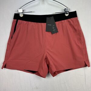 Ten Thousand 2XL‎ Interval Shorts 5" Inseam XXL Lined Salmon Red Wicking NWT